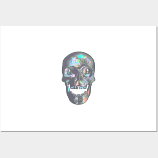 Laughing Iridescent Skull Posters and Art